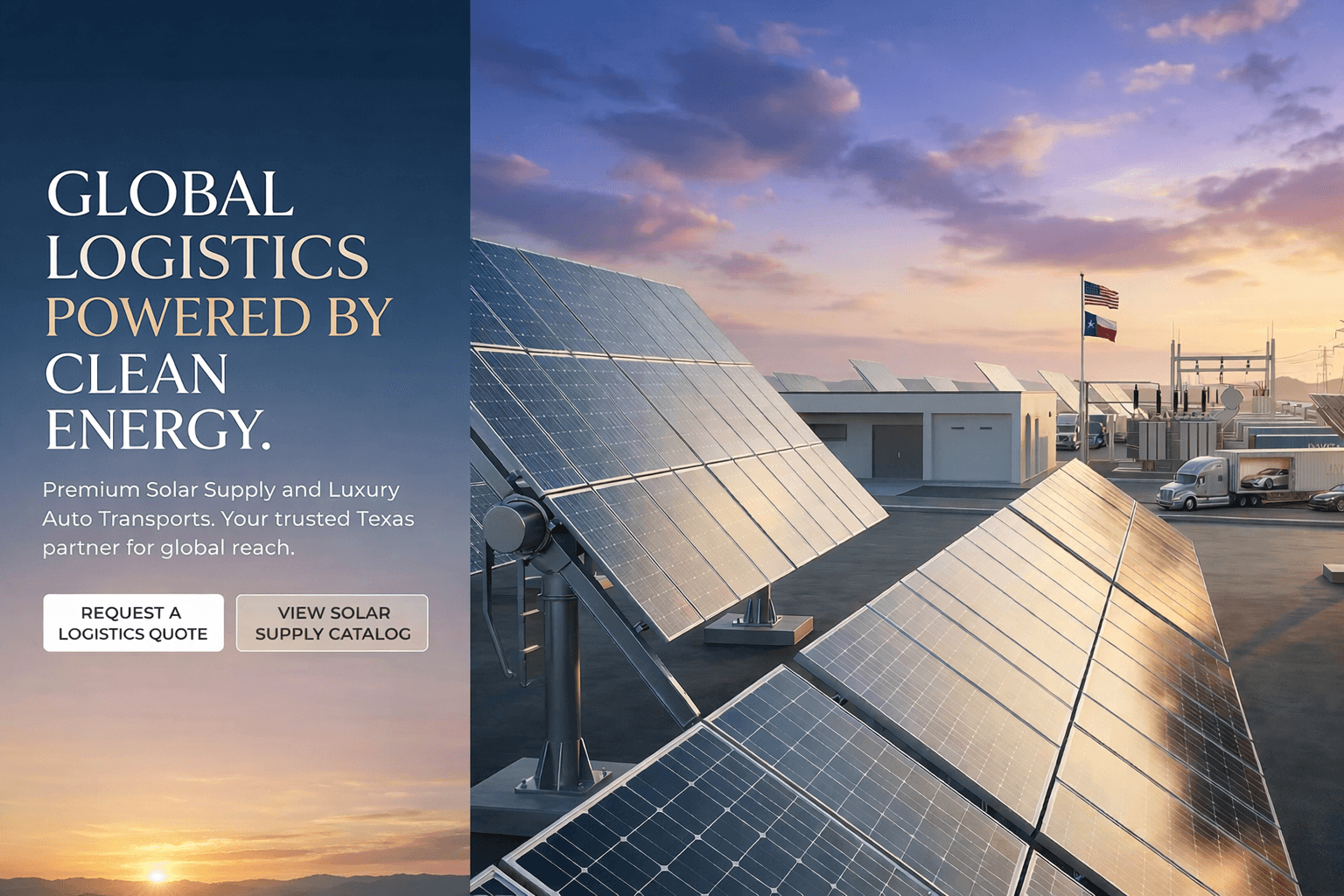 Utility-scale solar panels — Davita Auto Logistics solar supply